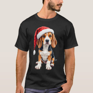 Camiseta de Manga Longa Beagle Christmas Dog