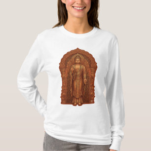 Camiseta de Manga Longa Buda Pacífico Minimalist