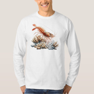 Camiseta de Manga Longa Camarão