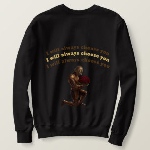 Camiseta de Manga Longa Cavaleiro Negro Eu Sempre