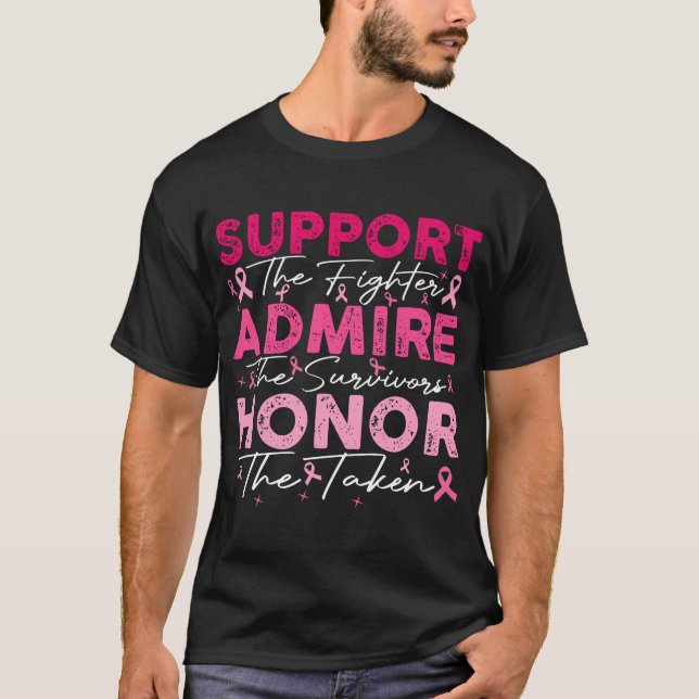 Camiseta de Manga Longa Conscientização do Câncer (Frente)