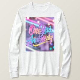Camiseta de Manga Longa de Aniversário de Um Ano