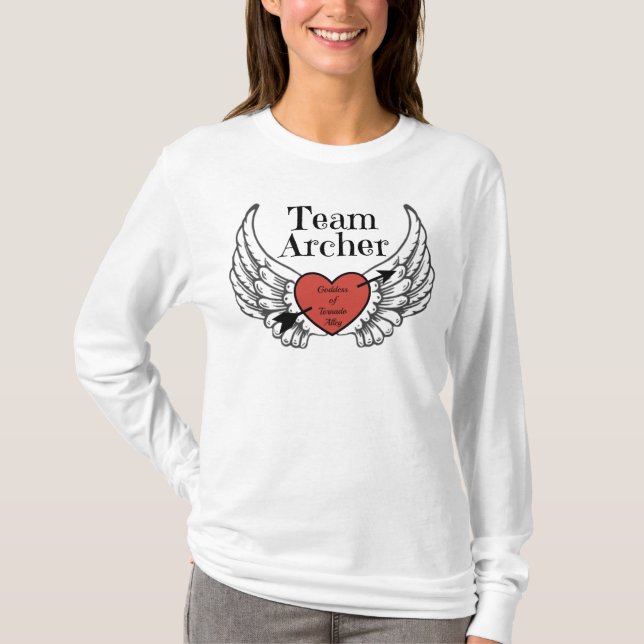 Camiseta de manga longa do Team Archer (Frente)