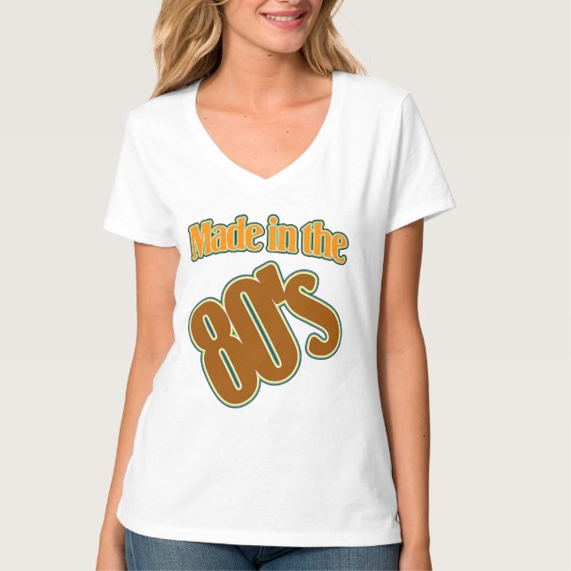Camiseta de Manga Longa dos Anos 80 (Frente)