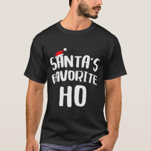 Camiseta de Manga Longa Favorita do Papai Noel Eng