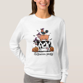 Camiseta de Manga Longa Festa de Halloween dos Ani
