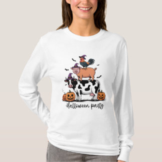 Camiseta de Manga Longa Festa de Halloween dos Ani