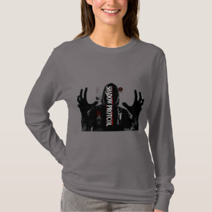 Camiseta de Manga Longa Glitch Streetwear para Mul