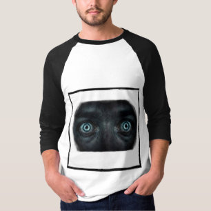 Camiseta de Manga Longa Gráfica com Olhos Místicos