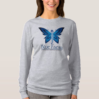 Camiseta de manga longa Hanes Nano feminina Blue F