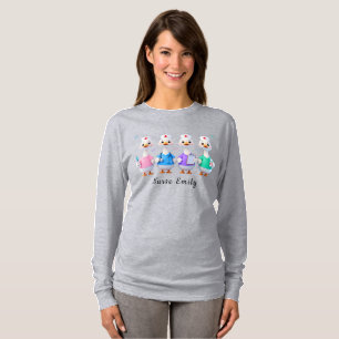 Camiseta de Manga Longa Nurse Emily Cinza Ganso