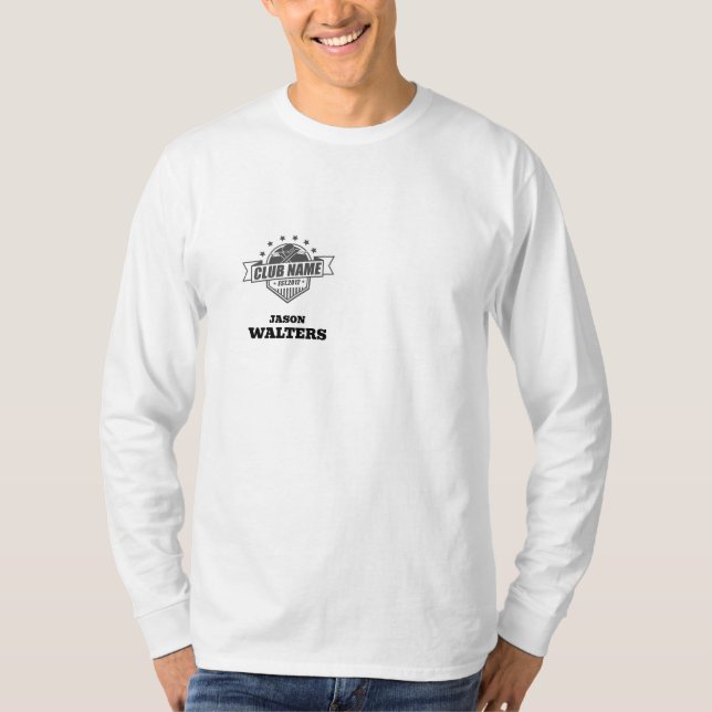 Camiseta de Manga Longa para Equipe de Hóquei (Frente)