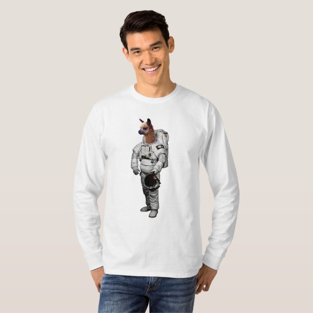 Camiseta de Manga Longa Space Alpaca (Frente Completa)