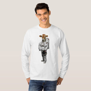 Camiseta de Manga Longa Space Cow