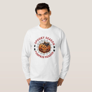 Camiseta de Manga Longa Spooky Season Pumpkin Reas