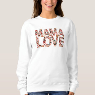 Camiseta de Manga Longa Tipografia Amor de Mãe Cer