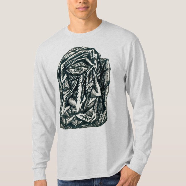 Camiseta de manga longa triunvirada (Frente)