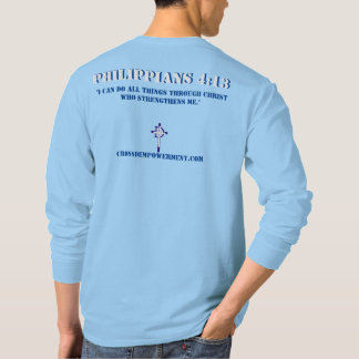 Camiseta de manga Philippians de 4:13