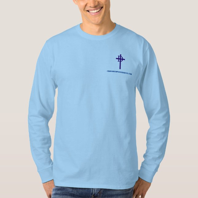 Camiseta de manga Philippians de 4:13 (Frente)