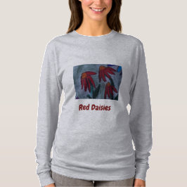 Camiseta de Manga Vermelha Longa