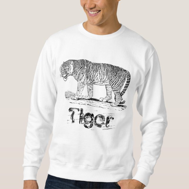 Camiseta de mangas compridas básica de Tiger Men (Frente)