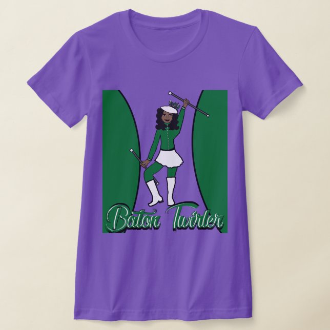 Camiseta de Manipuladora de Bastão / Verde (Postura )