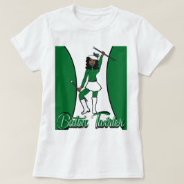 Camiseta de Manipuladora de Bastão / Verde