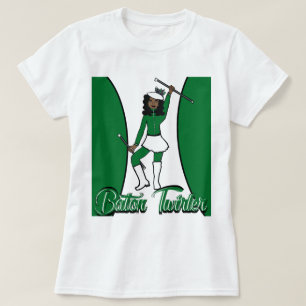 Camiseta de Manipuladora de Bastão / Verde