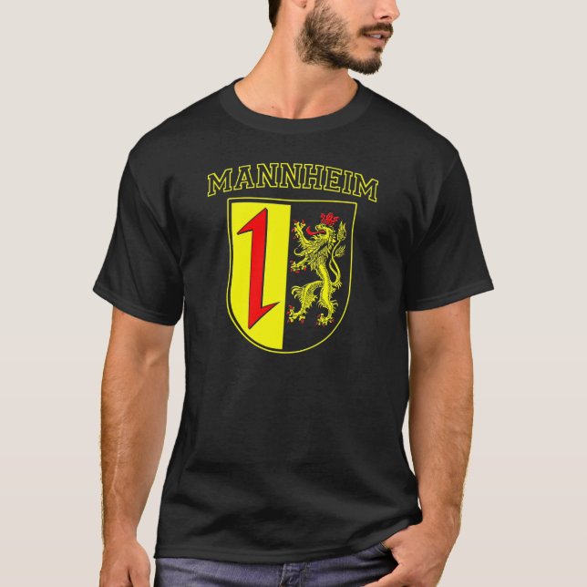 Camiseta De Mannheim (brasões) Alemanha (Frente)