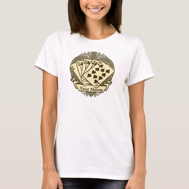 Camiseta de mão de pôquer boa (Frente)