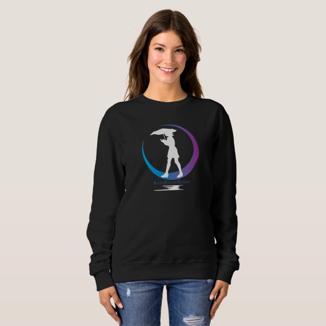 Camiseta de marca Katie Keller-Nieman azul roxa (Frente Completa)