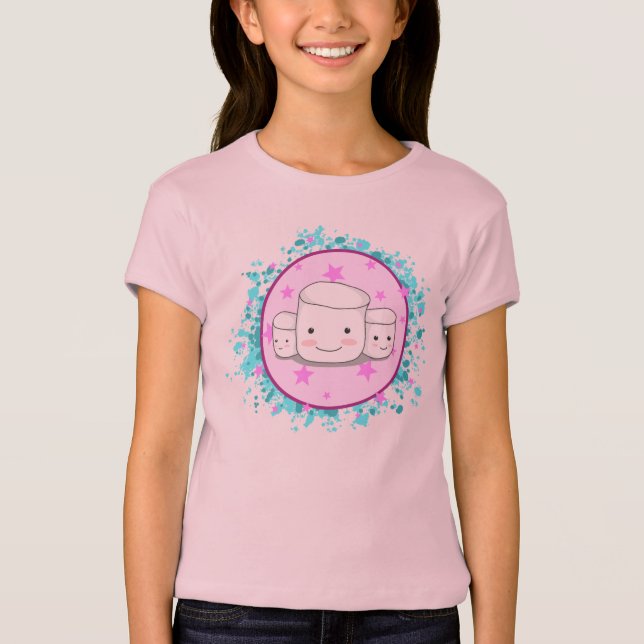 Camiseta De marshmallow delicada (Frente)