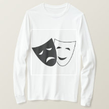Camiseta de Máscaras de Teatro de Comédia e Tragéd