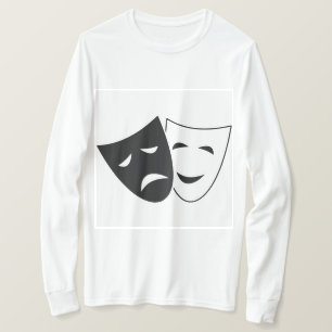 Camiseta de Máscaras de Teatro de Comédia e Tragéd