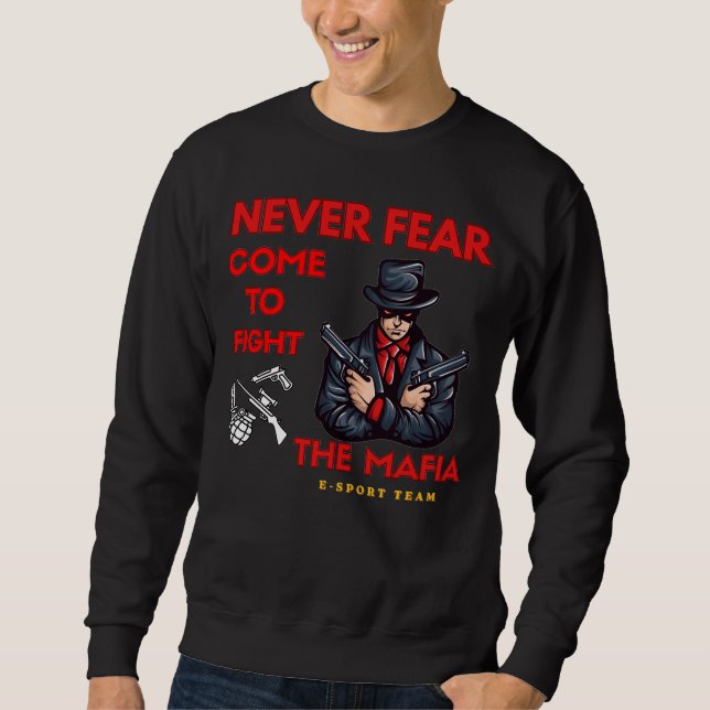 Camiseta de Mascote de E-Sport da Equipe Mafia Bad (Frente)