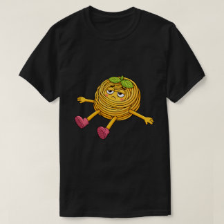 Camiseta de Massa Polo Deitada Cansada e Drenada