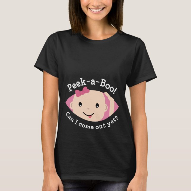 Camiseta de Maternidade Peek-A-Boo (Frente)
