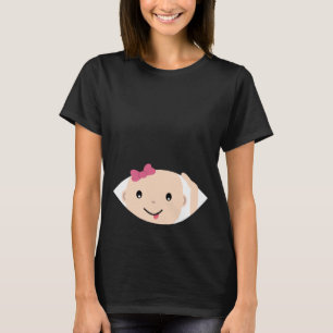 Camiseta de Maternidade Peek-A-Boo