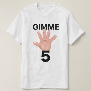Camiseta Dê-me 5