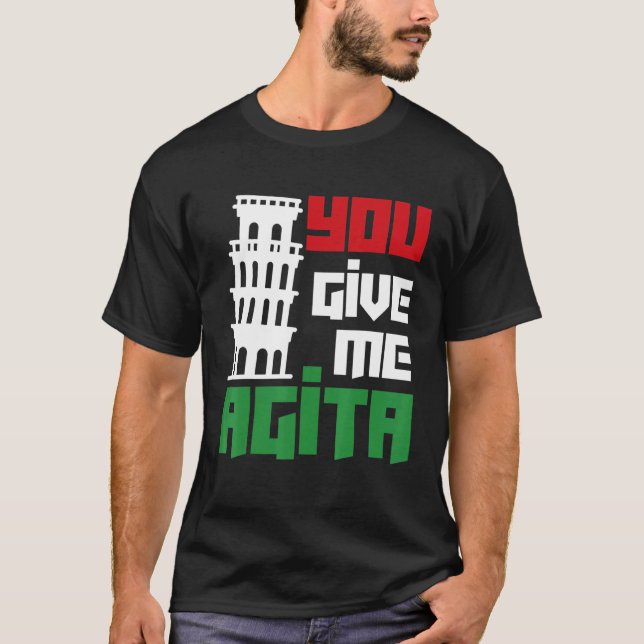 Camiseta Dê-me Agita Coisa Humor Italiana (Frente)