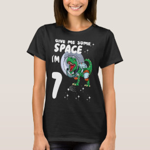 Camiseta Dê-Me Algum Espaço Im 7 Astronauta Dinossauro 7 Bi