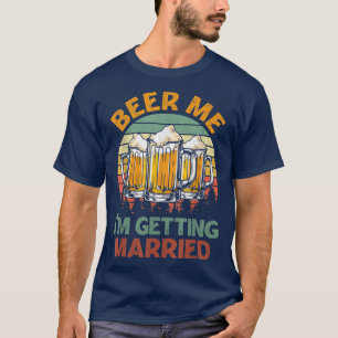 Camiseta Dê-me Cerveja Estou Me Casando Homem Engraçado Noi