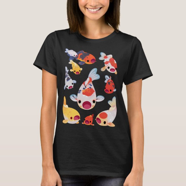 Camiseta Dê-me comida (koi) (Frente)