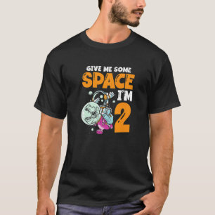 Camiseta Dê-me espaço Eu sou 2 astronautas Feliz