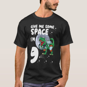 Camiseta Dê-Me Espaço Im 9 Astronautas Dinossauro 9º Bir