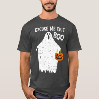 Camiseta Dê-me licença, mas Boo Engraçado, Dia de as Bruxas