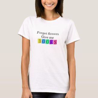 Camiseta Dê-me livros