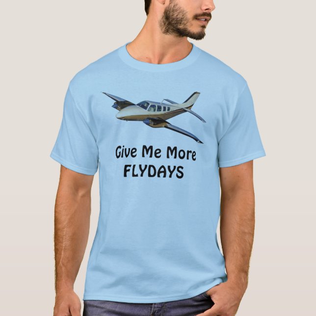 Camiseta Dê-me mais FLYDAYS Beechcraft (Frente)