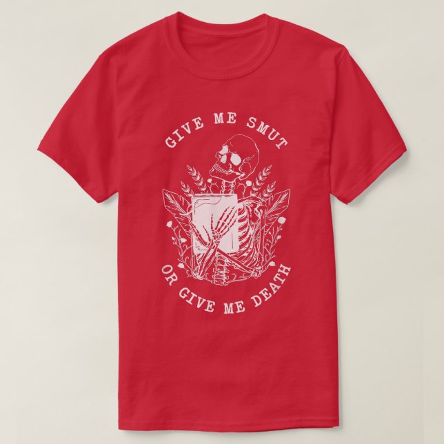 Camiseta Dê-Me Um Esqueleto Engraçado, Livro De Sobremesas (Frente do Design)