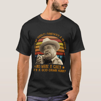 Camiseta Dê-me um sanduíche do diabo um Dr Pepper Smokey E